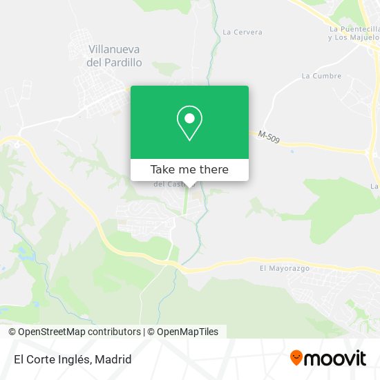 El Corte Inglés map