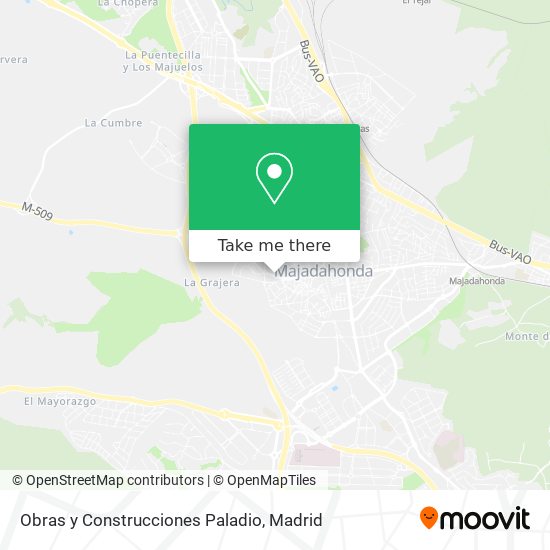 mapa Obras y Construcciones Paladio