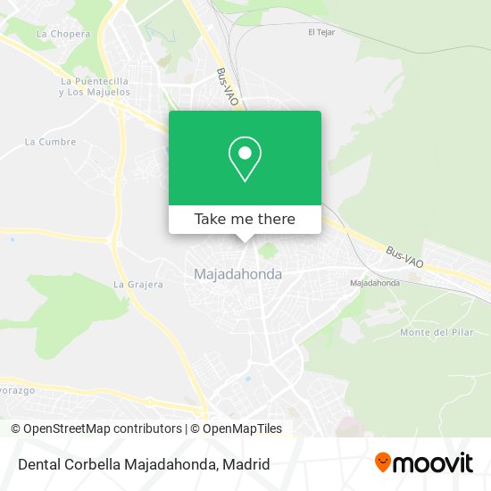 mapa Dental Corbella Majadahonda