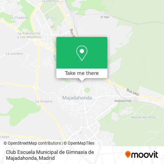 Club Escuela Municipal de Gimnasia de Majadahonda map