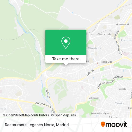 mapa Restaurante Leganés Norte