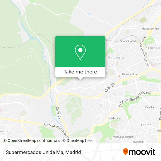 Supermercados Unide Ma map