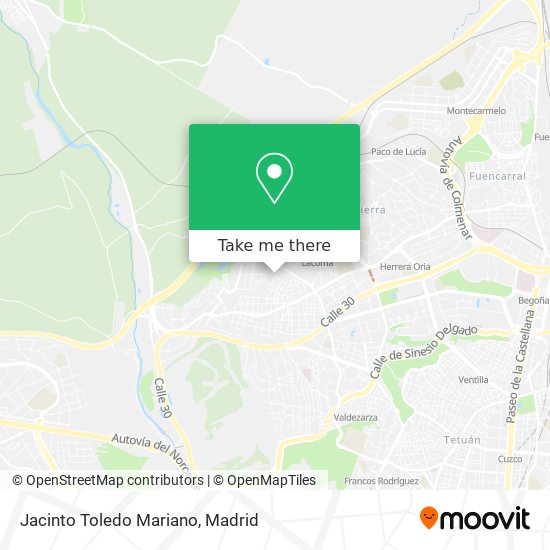 Jacinto Toledo Mariano map