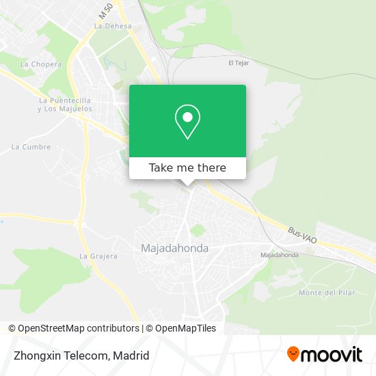 Zhongxin Telecom map