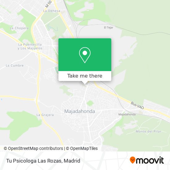 Tu Psicologa Las Rozas map