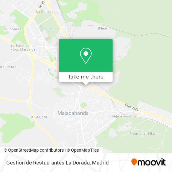 mapa Gestion de Restaurantes La Dorada