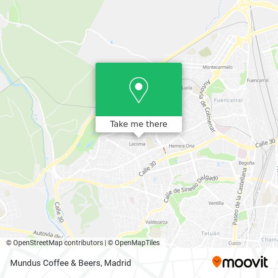 Mundus Coffee & Beers map