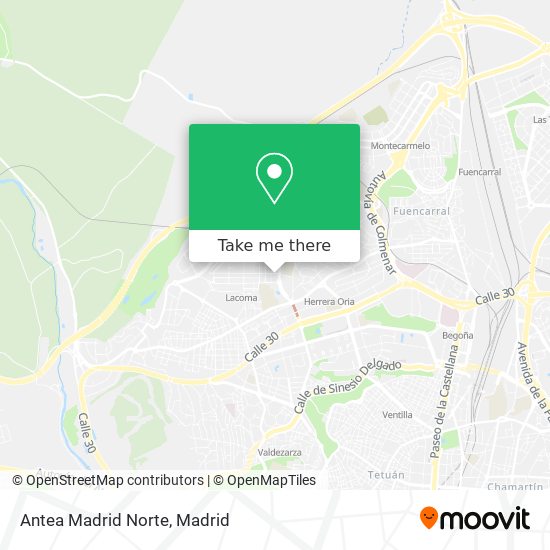 Antea Madrid Norte map