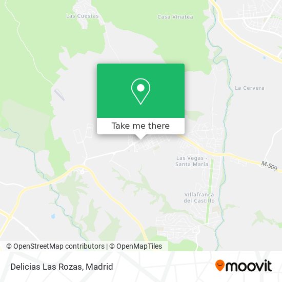 Delicias Las Rozas map