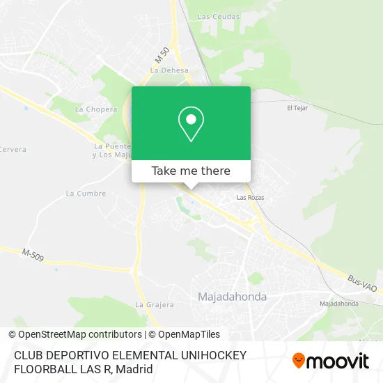 CLUB DEPORTIVO ELEMENTAL UNIHOCKEY FLOORBALL LAS R map