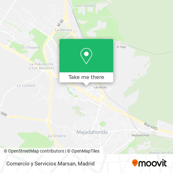 Comercio y Servicios Marsan map