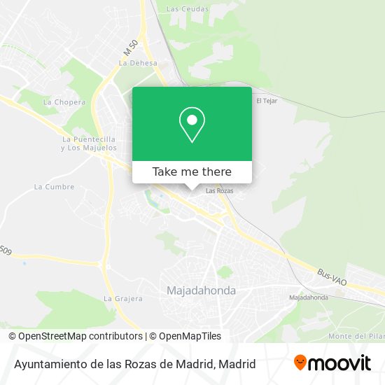 Ayuntamiento de las Rozas de Madrid map