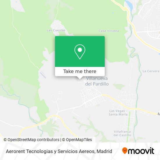 Aerorent Tecnologias y Servicios Aereos map