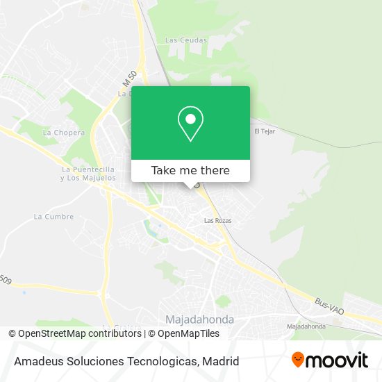 Amadeus Soluciones Tecnologicas map