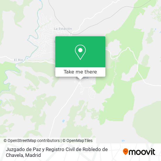 Juzgado de Paz y Registro Civil de Robledo de Chavela map