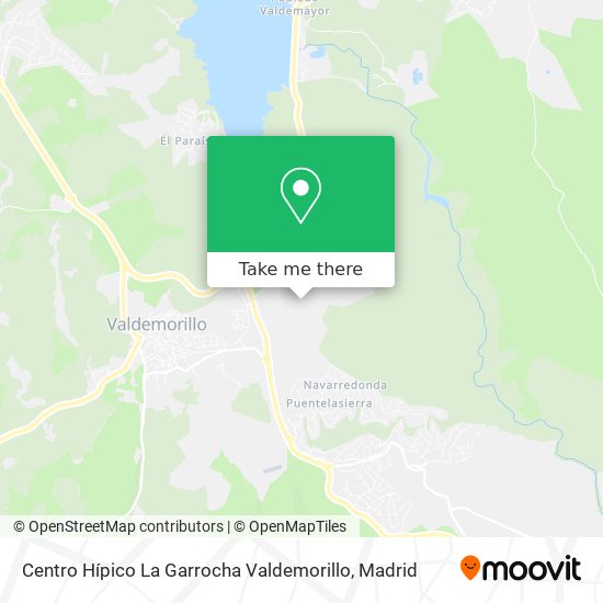 mapa Centro Hípico La Garrocha Valdemorillo