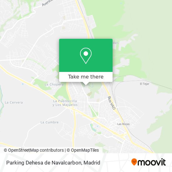 Parking Dehesa de Navalcarbon map