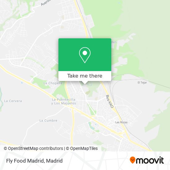 Fly Food Madrid map