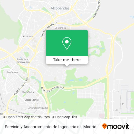 mapa Servicio y Asesoramiento de Ingenieria sa