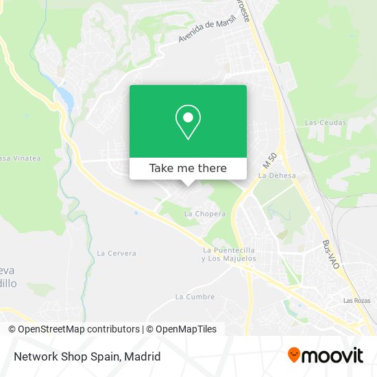 mapa Network Shop Spain