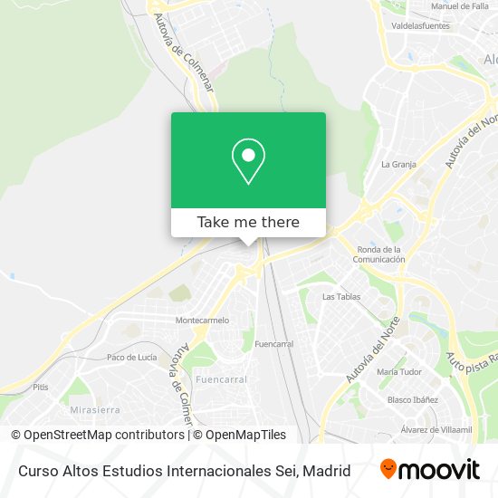 Curso Altos Estudios Internacionales Sei map