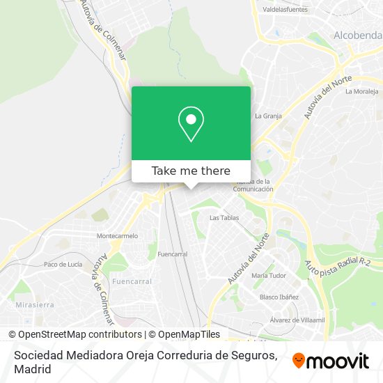 Sociedad Mediadora Oreja Correduria de Seguros map