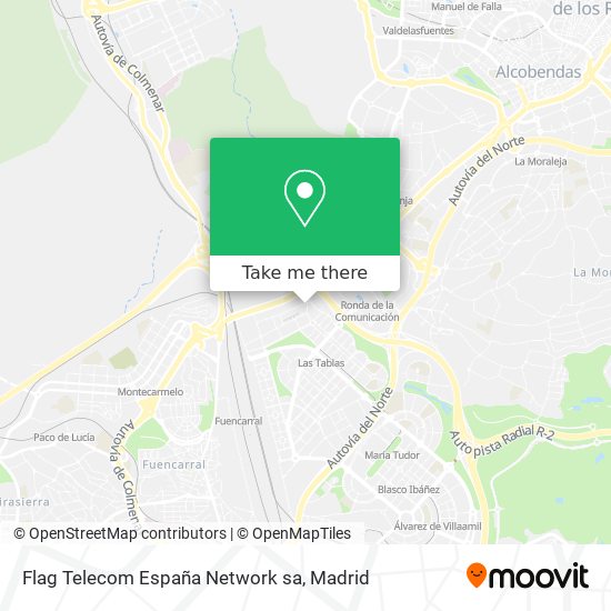 Flag Telecom España Network sa map