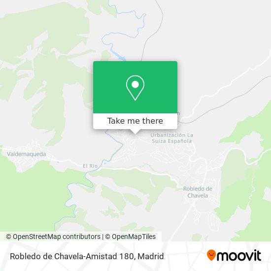 Robledo de Chavela-Amistad 180 map