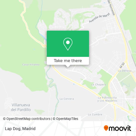 mapa Lap Dog