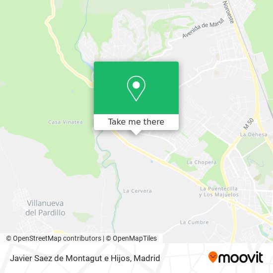 Javier Saez de Montagut e Hijos map