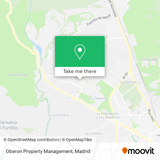 mapa Oberon Property Management