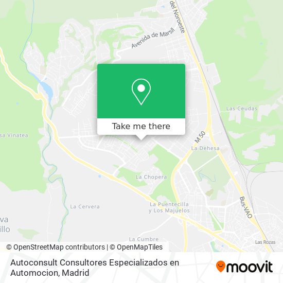 mapa Autoconsult Consultores Especializados en Automocion