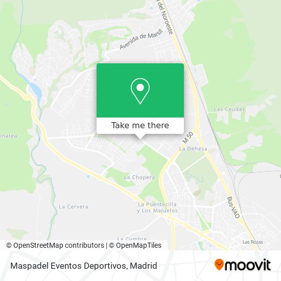 mapa Maspadel Eventos Deportivos