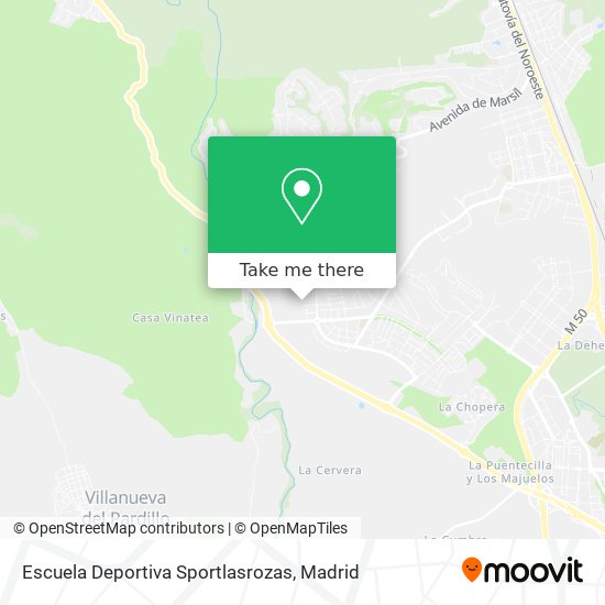 Escuela Deportiva Sportlasrozas map