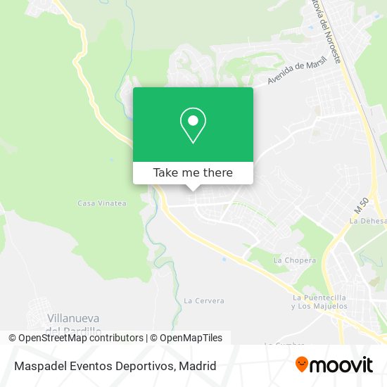 mapa Maspadel Eventos Deportivos