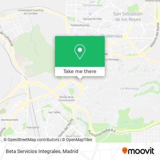 Beta Servicios Integrales map