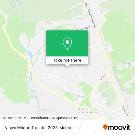 Viajes Madrid Transfer 2025 map