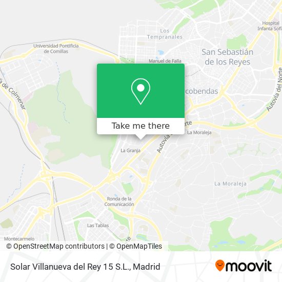 mapa Solar Villanueva del Rey 15 S.L.