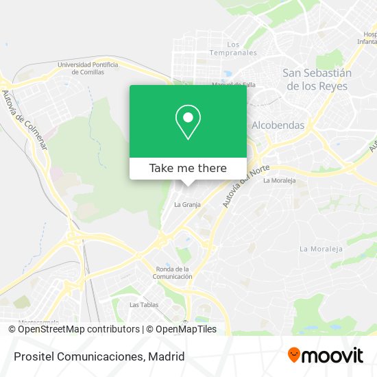 Prositel Comunicaciones map