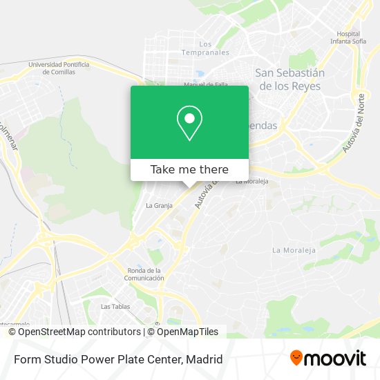 mapa Form Studio Power Plate Center