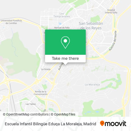 Escuela Infantil Bilingüe Eduqa La Moraleja map