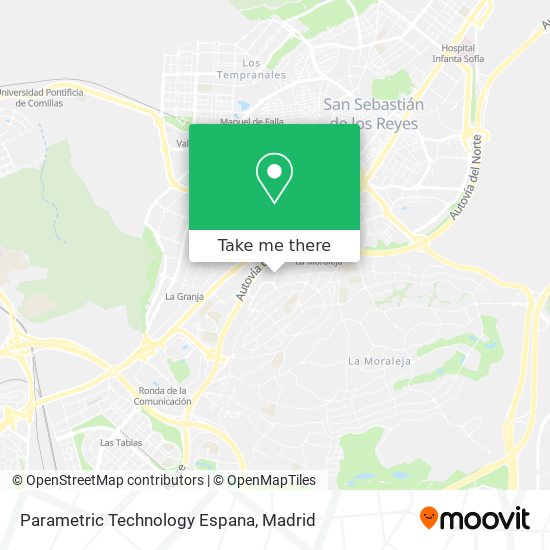 Parametric Technology Espana map