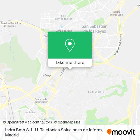 mapa Indra Bmb S. L. U. Telefonica Soluciones de Inform