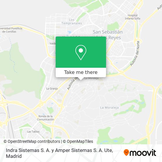 Indra Sistemas S. A. y Amper Sistemas S. A. Ute map