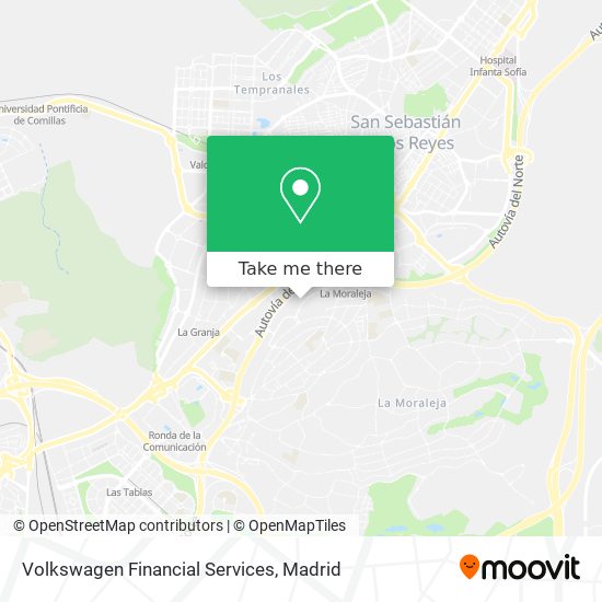 mapa Volkswagen Financial Services