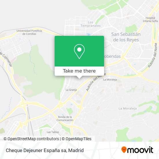 mapa Cheque Dejeuner España sa