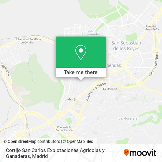 mapa Cortijo San Carlos Explotaciones Agricolas y Ganaderas