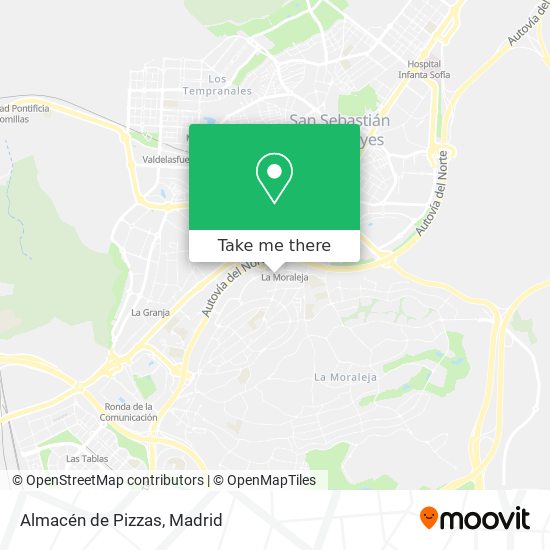 Almacén de Pizzas map