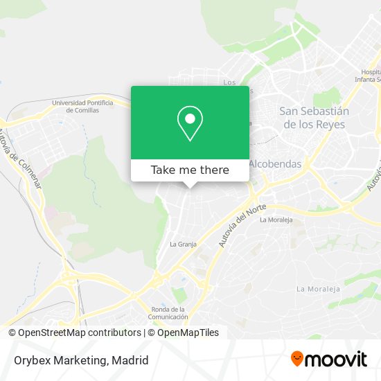 mapa Orybex Marketing