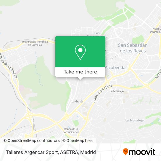 mapa Talleres Argencar Sport, ASETRA